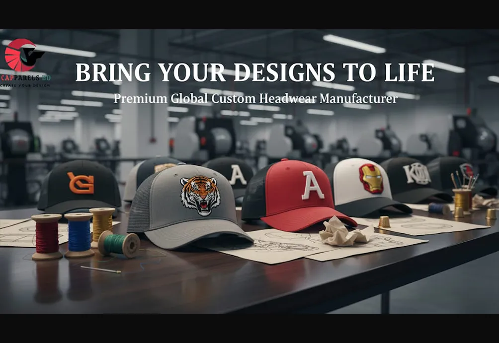 Premium custom caps collection - factory direct manufacturing from Bangladesh
